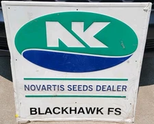 NORTHRUP KING SEEDS Large Metal Sign Farm Agriculture Advertising Blackhawk FS