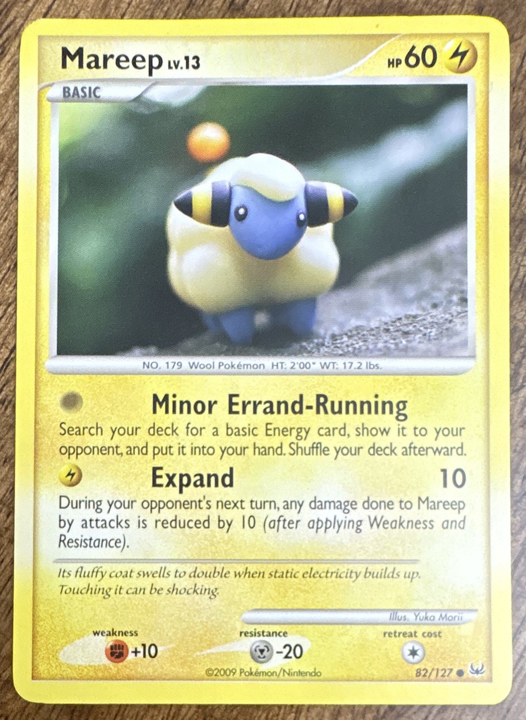 The Pokemon Company Pokemon TCG Mareep LVL 13 82/127 Regular Uncommon 2009
