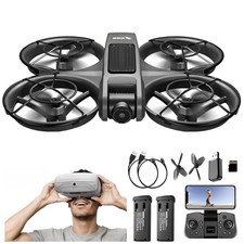 FPV Drone with Goggles 1080P Camera Brushless Motors 360 Flip
