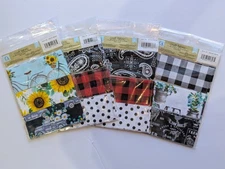 Crafter's Square 2 x 36" Cotton Craft Fabric Strips FARMHOUSE Sunflower QUILTING