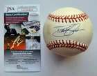 David Justice Signed Auto ONL Baseball JSA COA Braves Indians Yankees A’s