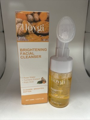 Hoygi Brightening Facial Cleanser with Rose Water, Turmeric Extract & Kojic Acid