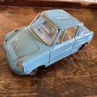 Bandai Japan Tin Friction MAZDA R360 COUPE - 1960s Blue Litho Toy Car