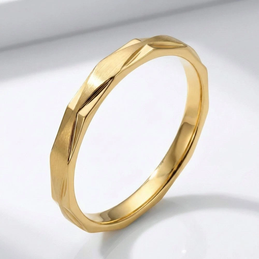 Bague Plaqué-Or Chaîne - Bijoux Léa Rêve