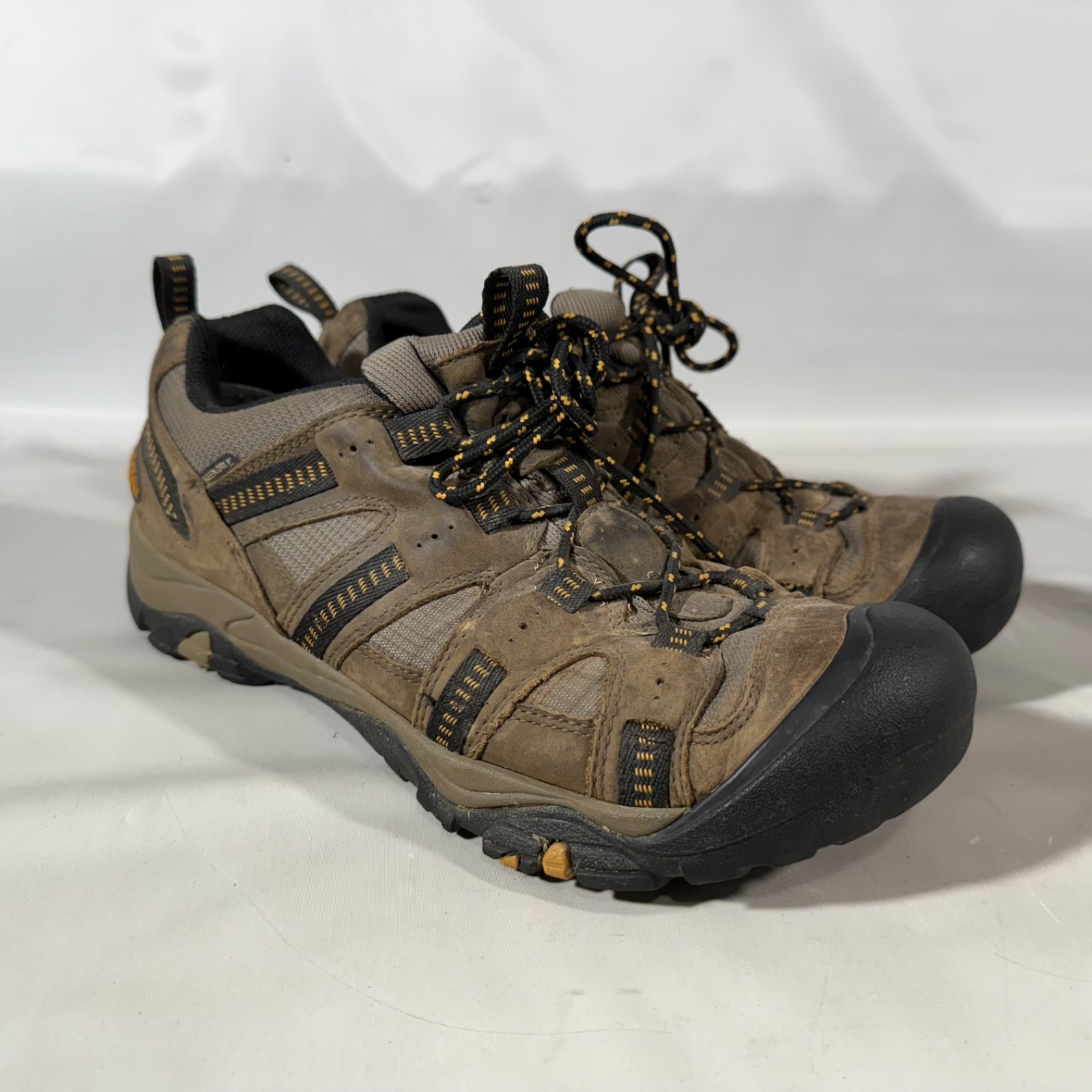 Scarpe da trekking Keen uomo Siskiyi impermeabili taglia 10 5 marroni outdoor punta tonda