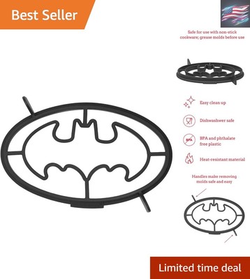 Creative Batman Silicone Pancake Shaper - Dishwasher Safe & Non-toxic