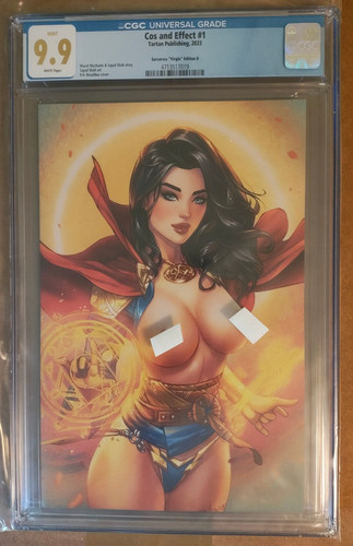 COS & EFFECT #1 2023 CGC 9.9 EBAS TOPLESS COVER SORCERESS VIRGIN EDITION TOP POP