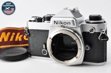 Tested [Mint w/Cap] Nikon FE Silver Body SLR Film Camera From JAPAN #84