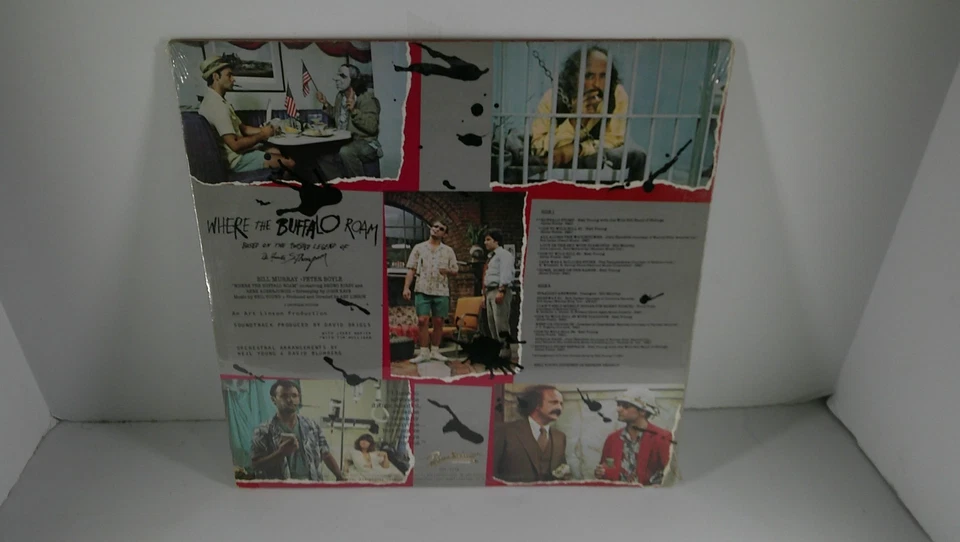 WHERE THE BUFFALO ROAM Neil Young Dylan Hendrix (1980) SEALED LP - Image 2 of 2