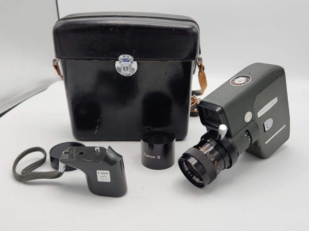 Vintage Canon Reflex Zoom 8-2 8mm Film Cine Movie Camera w/ Case