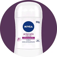 5 X NIVEA ANTITRANSPIRANTE ACLARADO NATURAL EFFECTO SATIN DESODORANTE - 50g ea