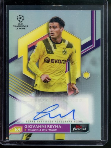 2022-23 Topps Finest UEFA Club Competitions - Autographs Giovanni Reyna #A-RE