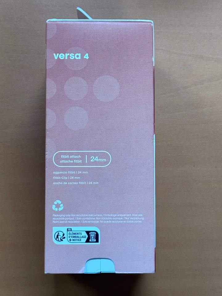 Fitbit Versa 4 Smartwatch 24mm Copper Rose Aluminum/Pink Sand Band NEW IN BOX - Image 2 of 4