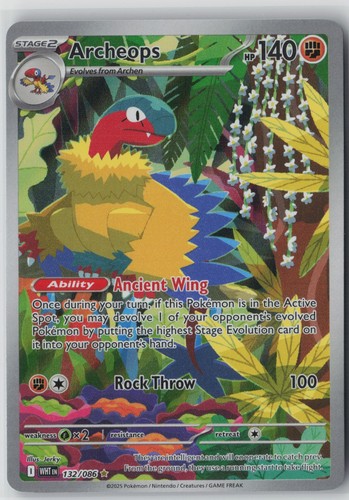 Archeops Holo Illustration Rare SV: White Flare 132/086 LP