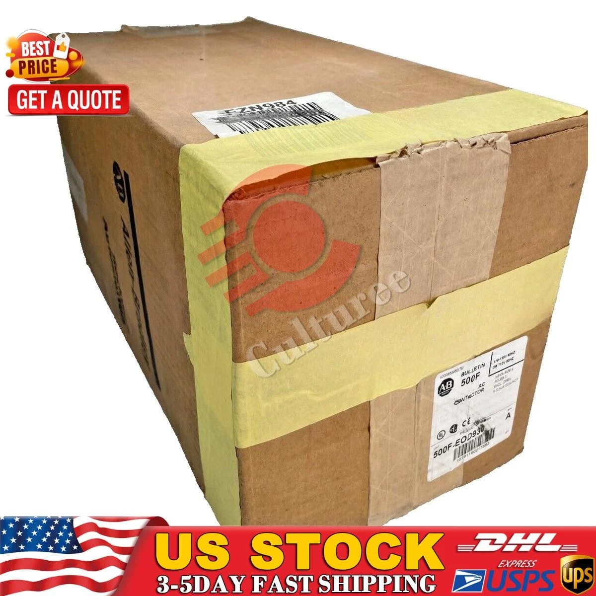 Allen Bradley 500F-EOD930 Size 4 Ac Contactor 115-120v-ac 135a Amp 100hp NEW