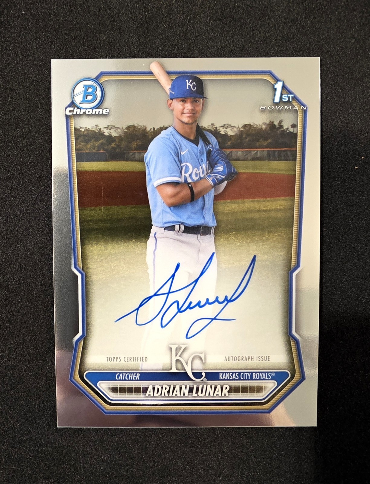 ADRIAN LUNAR 2026 BOWMAN CHROME 1ST AUTOGRAPH AUTO #CPA-AL Kansas City ROYALS 