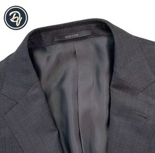 Mens 40 L Ermenegildo Zegna Charcoal Grey " Multi Season " Mila Fit Wool Blazer