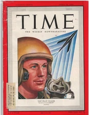 VTG Time Magazine April 18 1949 Vol 53 #16 Test Pilot Yeager Address Label