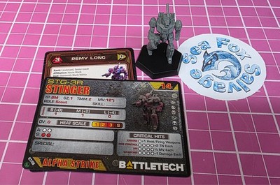 BattleTech Stinger Mech  -- Inner Sphere Command Lance + Cards