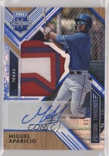 2018 Panini Elite Extra Edition Blue 4/10 Miguel Aparicio #FTSA-MA Auto hg6