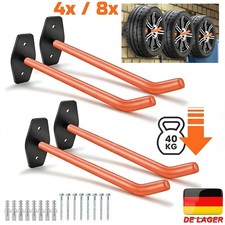 4/8 x Autoreifen Wand Halter Haltebügel Reifen Felgen Haken Baum Regal Halterung