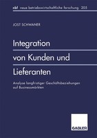 Integration Von Kunden Und Lieferanten Jost Schwaner