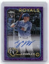 2024 Topps Chrome #RA-TC Tyler Cropley Rookie Autographs Purple Speckle  #/299