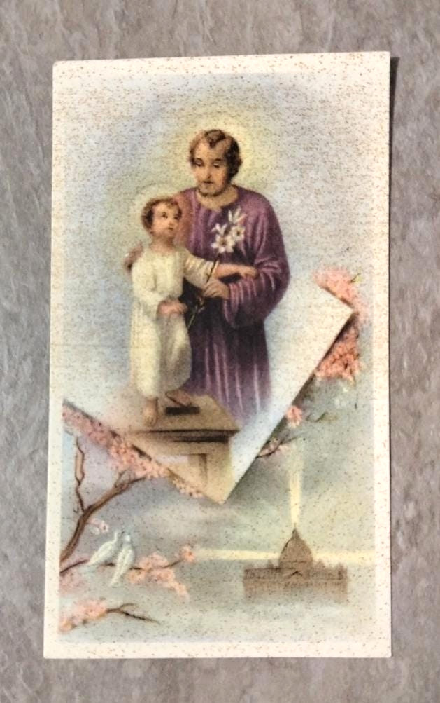 1359A) SANTINO SAN GIUSEPPE PATRONO DELLA CHIESA CATTOLICA. CROMO EDIZ. E.B.