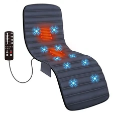 Full Body Massage Mat Pad with Heat, Chair Pad with 10 Vibration Motors & 2 T...