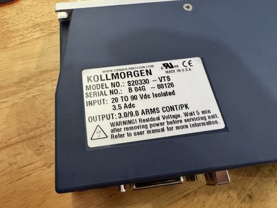 KOLLMORGEN   S20330-VTS Danaher Motion Brushless Servo Drive