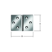 Vormann TüR-Scharnier Breit B120Xh80Mm,Gerollt Verzinkt