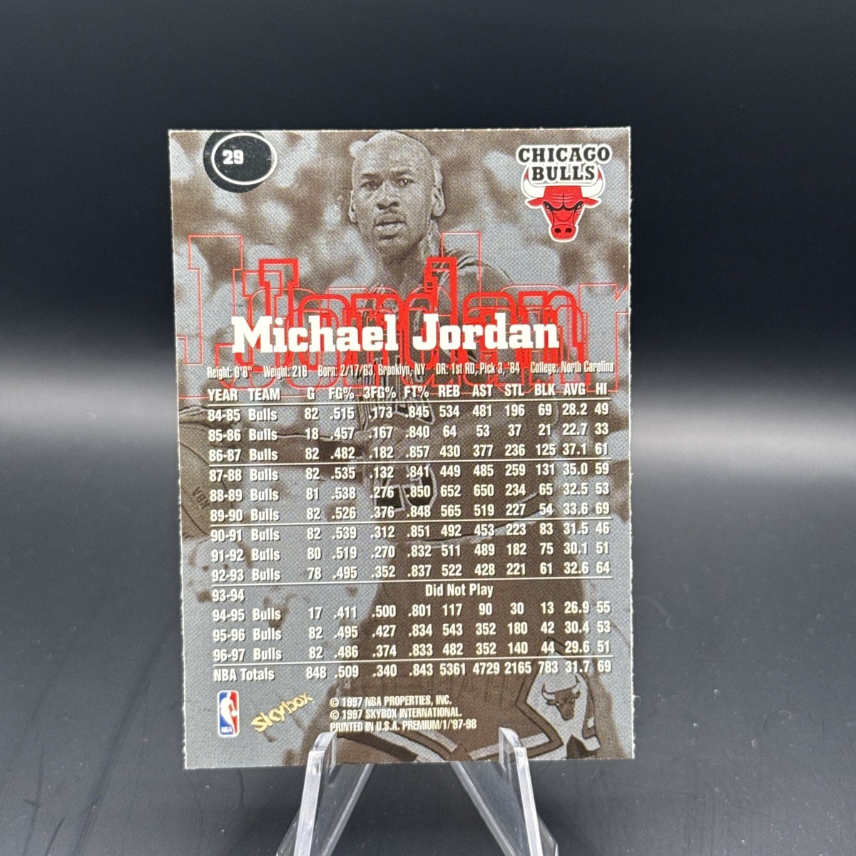 1997-98 Skybox Premium - Michael Jordan #29 | eBay