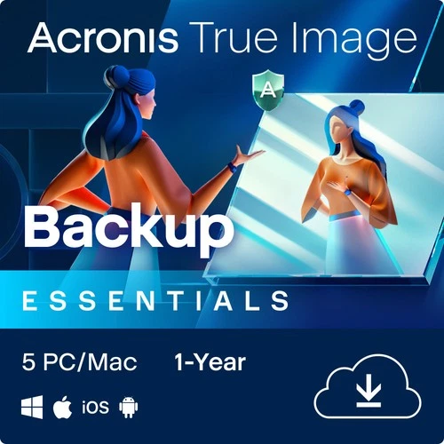 Acronis True Image Essentials 2026, 5 Geräte, 1 Jahr Digitaler Download, Deutsch