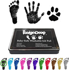 Ink Pad for Baby Footprint  Handprint - Creates Impressive Long Lasting Keepsak