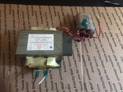 Emerson Microwave Model # MWG9115SB High Voltage Transformer & Capacitor 