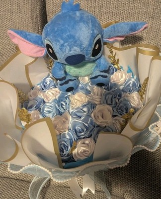 schöner Stichstrauß große Größe mit Seide forever roses. größe 50cm 