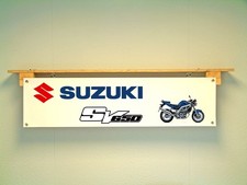 Suzuki SV 650 Motorrad Banner Werkstatt Garage bedruckt Wand Display
