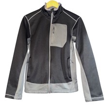 REI Kids Fleece Lined Zip Up Two Toned Jacket Boys XL 18 Outdoor Fall Flaw