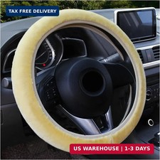 Fuzzy Car Steering Wheel Cover Anti-slip Soft Plush Steering Wheel Protector 1 Fuzzy Car Steering Wheel Cover Anti-slip Soft Plush Steering Wheel Protector 1