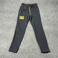 Under Armour Sweatpants Mens Small Gray Joggers Elastic Waist Logo Pockets