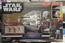 Star Wars Micro Galaxy Squadron SNOWSPEEDER vs AT-ST Retro A Long Time Ago NEW
