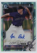 2021 Bowman Draft Chrome Pick Aqua Lava Refractor /199 Joe Rock Auto 12i0