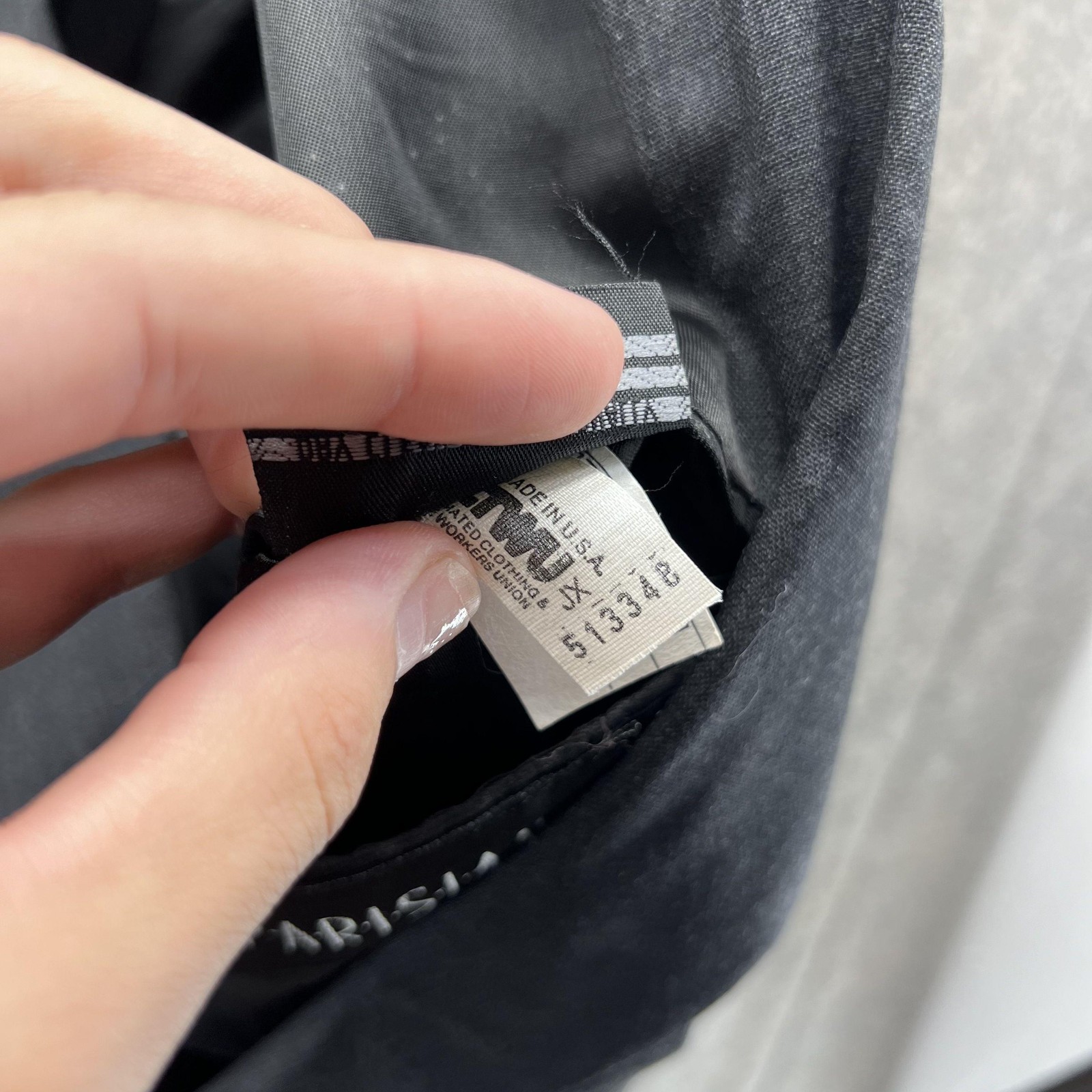 Vintage Christian Dior Suit Jacket Mens 46 Gray Wool Double Breasted USA 80s thumbnail 10