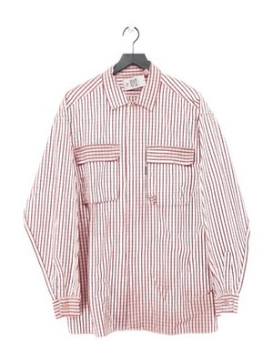 Paul Smith Herren Hemd L weiß kariert 100% Baumwolle Basic
