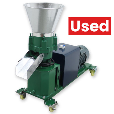 Used! 10mm Feed Pellet Mill Machine 4 Head Rollers 220V 330-440lbs/h 180 Model