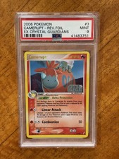 Pokemon 2006 Ex Crystal Guardians Camerupt #3 Reverse Holo PSA 9 on eBay