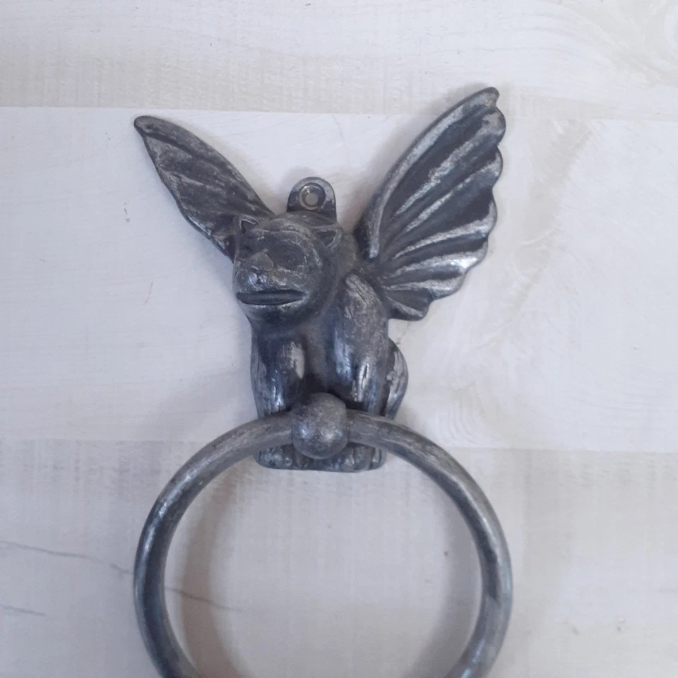 Batente de porta de gárgula vintage estilo gótico medieval - Imagem 3 de 4