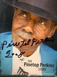 Pinetop Perkins signed DVD case 🔥 autograph