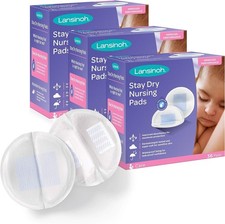 Lansinoh Stay Dry Disposable Nursing Pads - 108 Count for Breastfeeding Moms