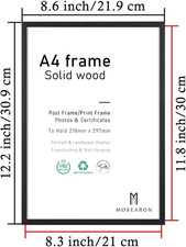 Cornice a giorno cm 85 con pannelli in plexiglass e distanziali